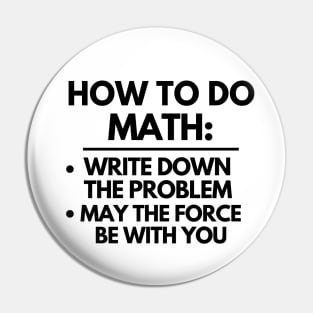 How to do math Pin