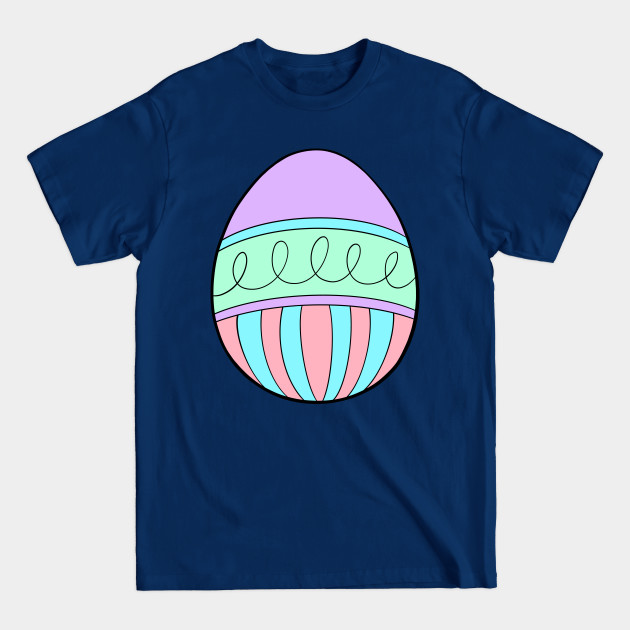 Disover Striped Supreme Easter Egg - Easter Egg - T-Shirt