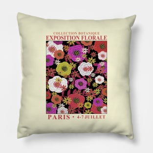 Floral Design Exhibition Art Print Pillow