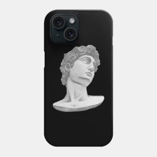 Michelangelo's beautiful head of David Phone Case