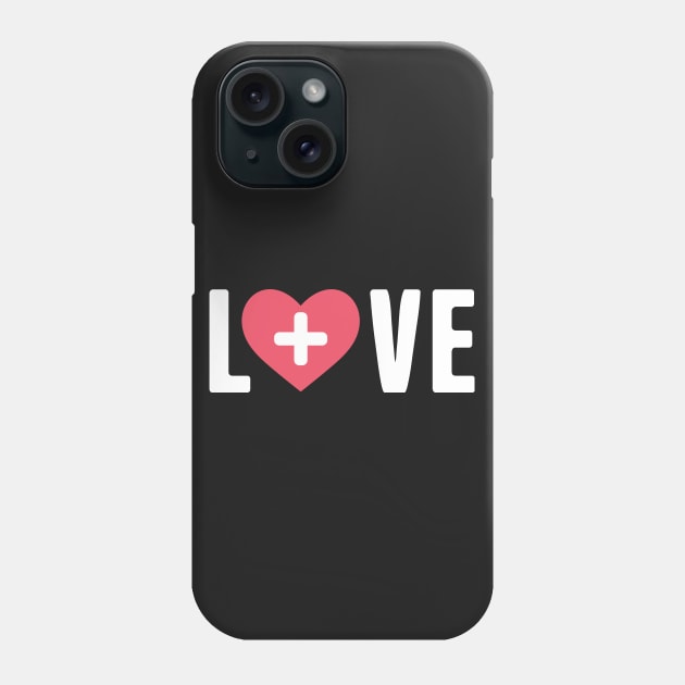 LOVE – Heart & Nurse Cross Phone Case by MeatMan