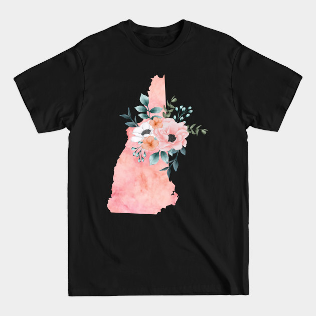 Discover New Hampshire Floral - New Hampshire - T-Shirt