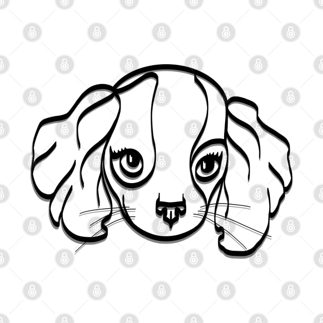 Puppy Line art by Print Art Station