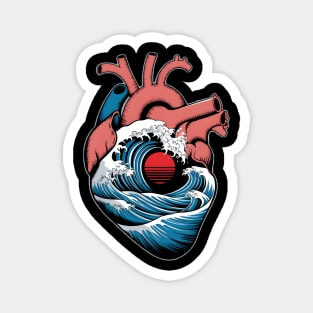 Ocean Heart Magnet