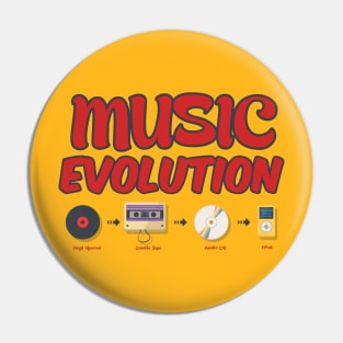 Music Evolution Pin