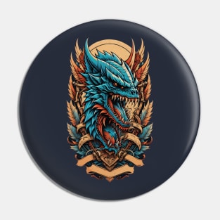 Dragon Face Pin