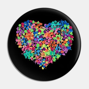 Love by dots - watercolor art Pin