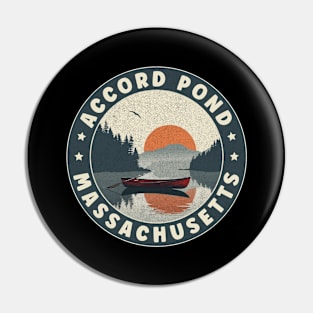 Accord Pond Massachusetts Sunset Pin