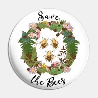 Save The Bees t-shirt Pin