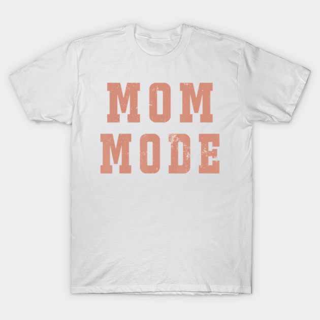 Mom Mode Womens Trendy Letter Print Casual Cute Pullover T Shirt