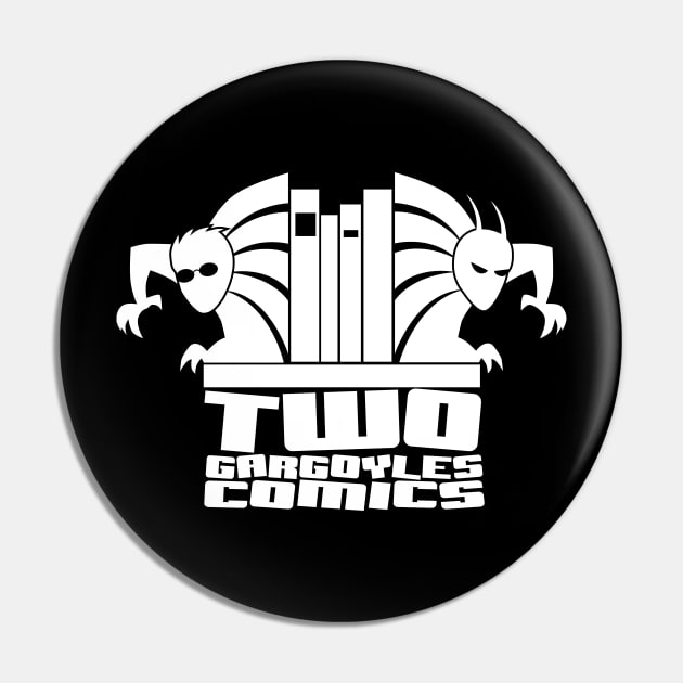 Two Gargoyles Comics Logo Pin by Twogargs