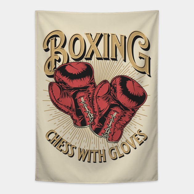 Boxing Tapestry by Delicious Art