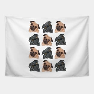 Pug Pattern Tapestry