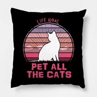 Pet all the cats Pillow