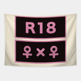 R18 Girl x Girl Tapestry