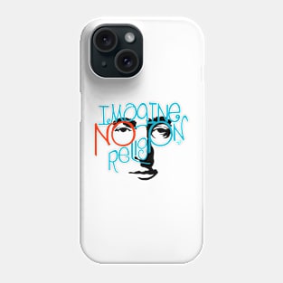 Imagine NO Religion vintage by Tai's Tees Phone Case