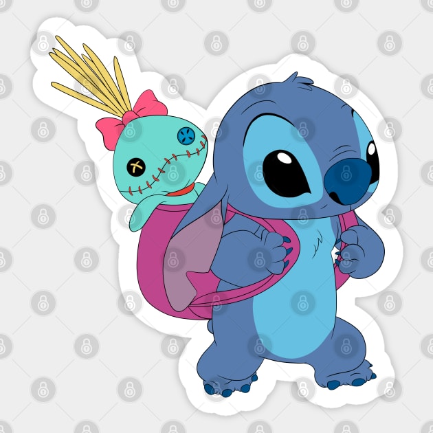 Stitch - Back to school - Lilo And Stitch - Sticker