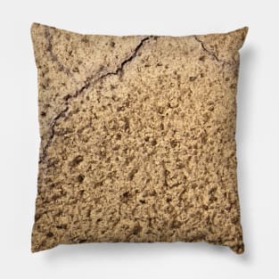 Cracked sandy brown Pillow