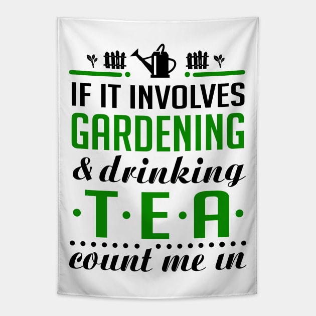 Gardening and Tea Tapestry by KsuAnn