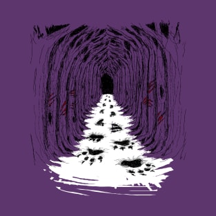 Werewolf Transformation Footprints T-Shirt