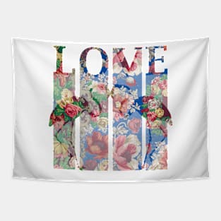 Flamingos in love Tapestry