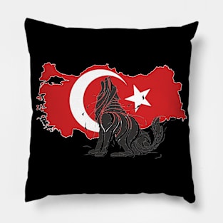 Wolf Country Turkish Pillow