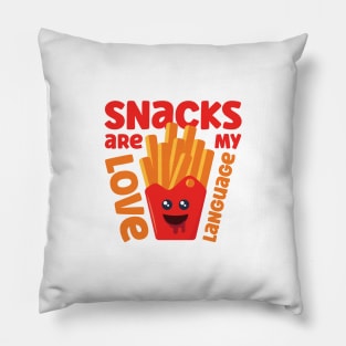 Snacks are my love language Pillow