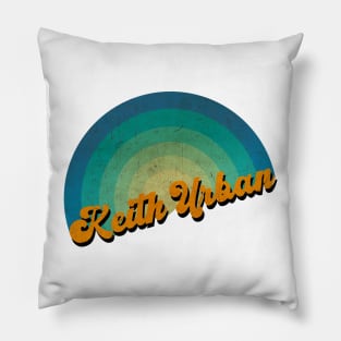 vintage retro Keith Urban Pillow