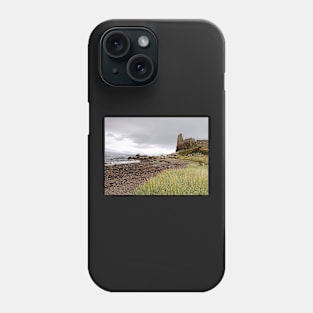 Dunure Castle and Beach, Scotland Phone Case