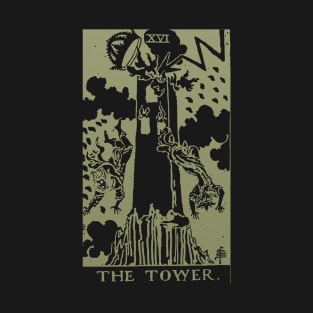 Golden Tarot - The Tower T-Shirt