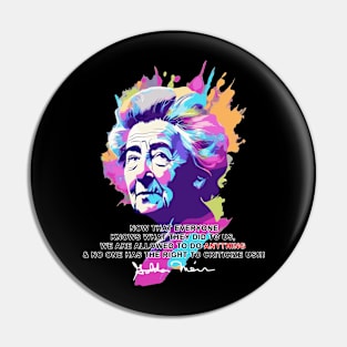 Golda Meir Pin