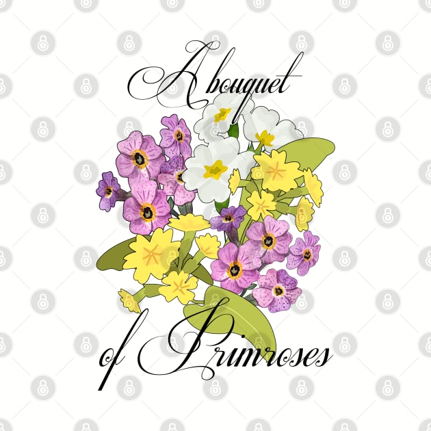 A bouquet of Primroses-Primroses- Bouquet of Spring flowers by KrasiStaleva