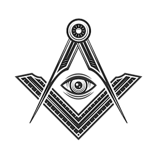 Illuminati logo concept. Freemasonry, Illuminati conspiracy logo template. T-Shirt