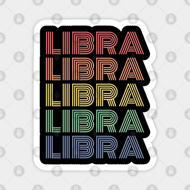 Colorful Libra zodiac design! Magnet by euheincaio