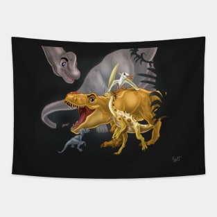 The Dinosaur Guard Tapestry