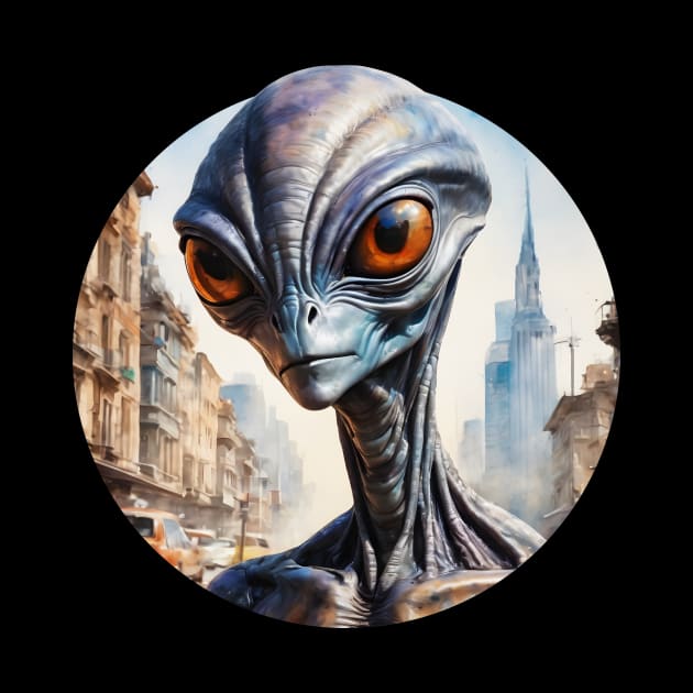 Alien in the City by roswellboutique