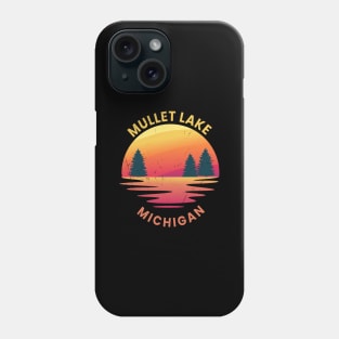 mullett lake michigan sunset Phone Case