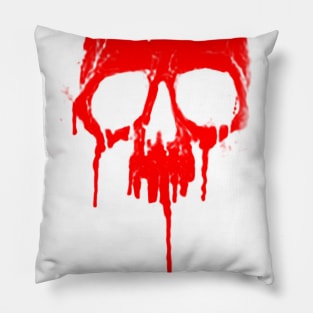 Classic Metal Graffiti Skull - Dripping Paint product Pillow