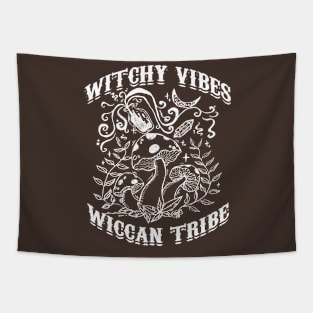 Witchy Vibes Wiccan Tribe Tapestry