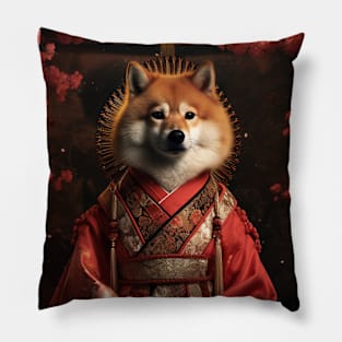 Exquisite Shiba Inu - Geisha Elegance Pillow