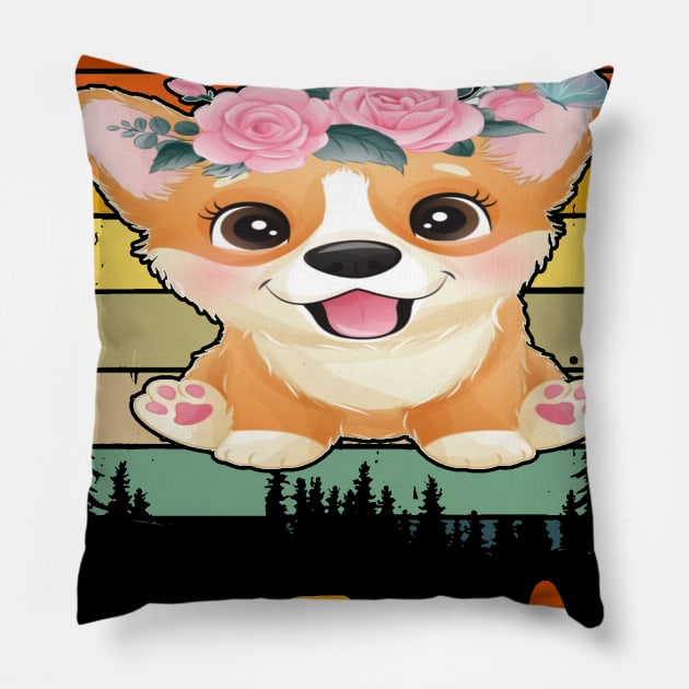 Corgi Dad  (61) Pillow by Darioz