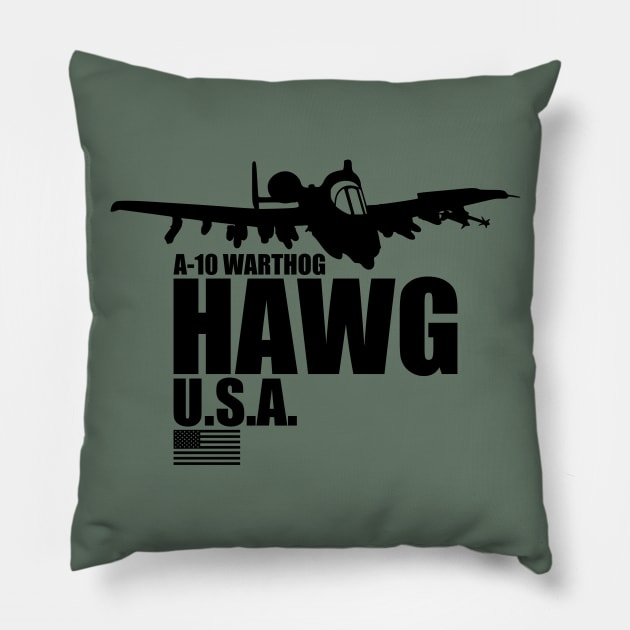 A-10 Hawg Pillow by Tailgunnerstudios