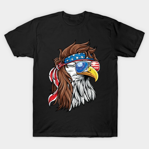 Merica T-Shirt Patriotic Mullet Eagle | Men Women Kids Merica T-Shirt Patriotic Mullet Eagle | Men Women Kids