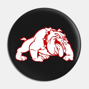 Throwback Wilson Football Helmet Logo (White Bulldog) Pin