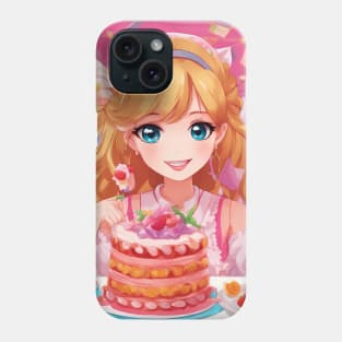 Anime Cake Adventures Phone Case