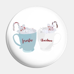 santa christmas mugs Pin