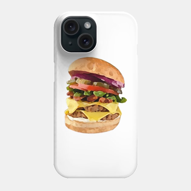 Burger Phone Case by jjsealion