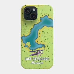 Lake Pátzcuaro Map Phone Case