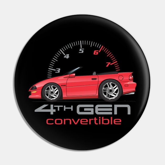4th gen convertible-Red Pin by ArtOnWheels
