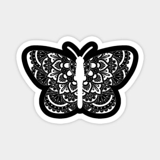 Mandala Butterfly Magnet